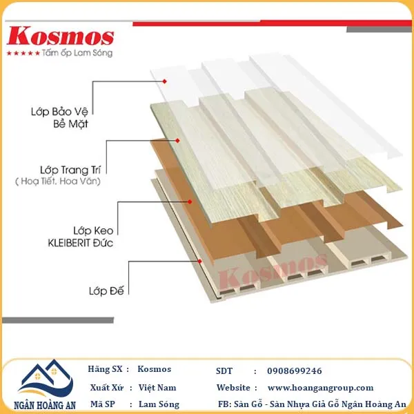 Tấm Nhựa Ốp Tường Lam Sóng Giả Gỗ