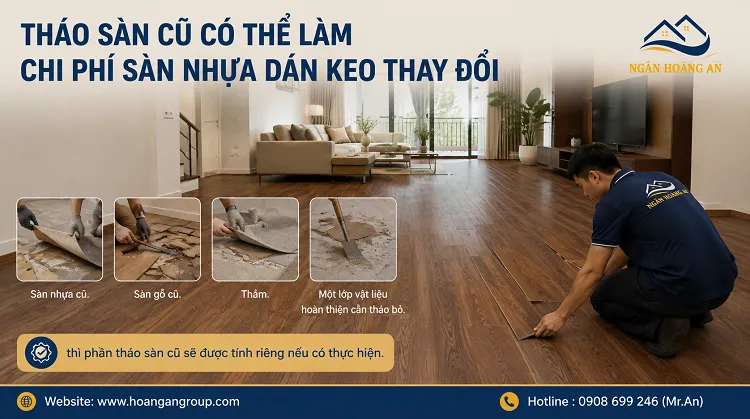 Tháo Sàn Cũ Có Thể Làm Chi Phí Sàn Nhựa Dán Keo Thay Đổi Tháo Sàn Cũ Có Thể Làm Chi Phí Sàn Nhựa Dán Keo Thay Đổi
