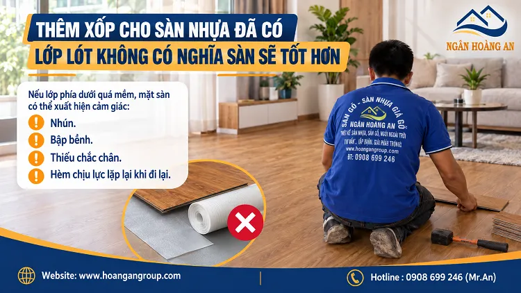 Thêm Xốp Cho Sàn Nhựa Đã Có Lớp Lót Không Có Nghĩa Sàn Sẽ Tốt Hơn Thêm Xốp Cho Sàn Nhựa Đã Có Lớp Lót Không Có Nghĩa Sàn Sẽ Tốt Hơn