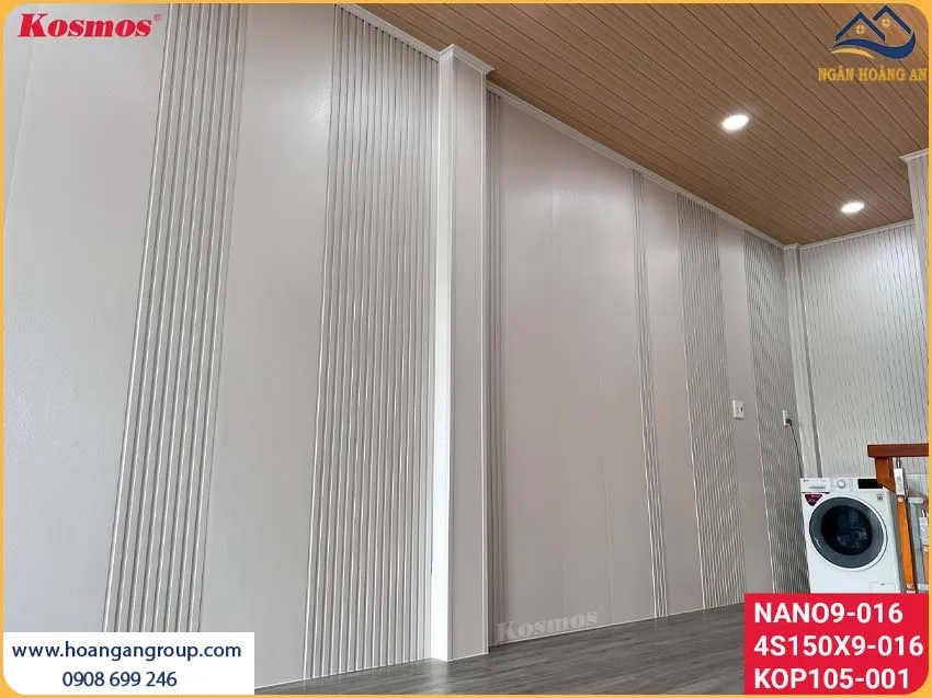 Tường Nhà Dân Được Ốp Tường Bằng Nano Màu Trắng Độc Đáo