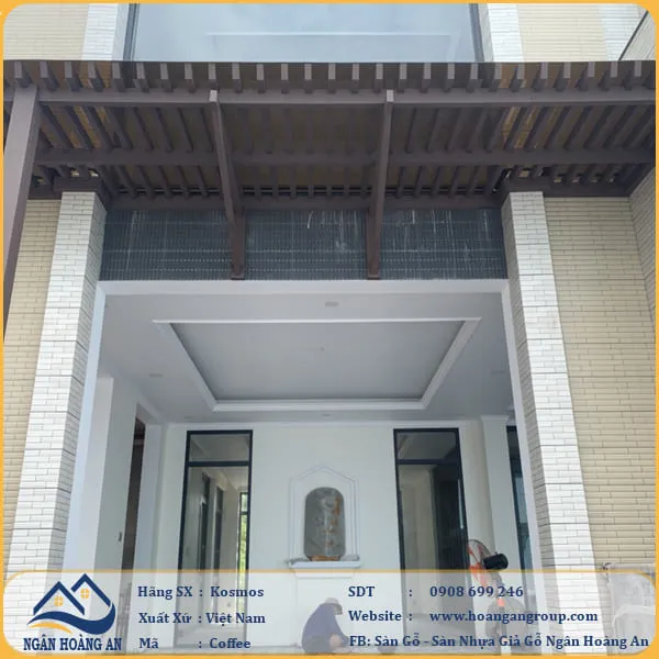 Thi Công Giàn Hoa Pergola Gỗ Nhựa Ngoài Trời Kosmos Tại Quận 12 TPHCM Thi Công Giàn Hoa Pergola Gỗ Nhựa Ngoài Trời Kosmos Tại Quận 12 TPHCM