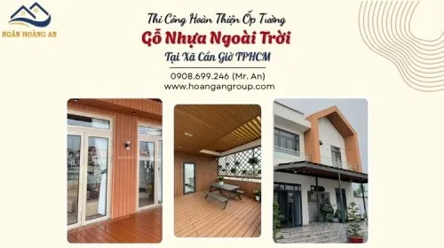 Thi Công Hoàn Thiện Ốp Tường Gỗ Nhựa Ngoài Trời Tại Xã Cần Giờ TPHCM
