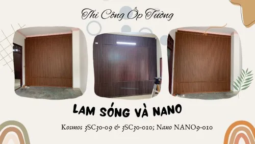 Ốp Tường Lam 3 Sóng Cao&Nano Nhựa Giả Gỗ Kosmos Tại Biên Hòa Đồng Nai