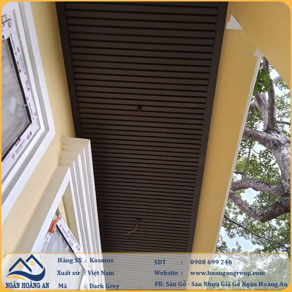 Ốp Trần Bằng Lam Sóng Gỗ Nhựa Ngoài Trời Kosmos Tại Quận 1 TPHCM