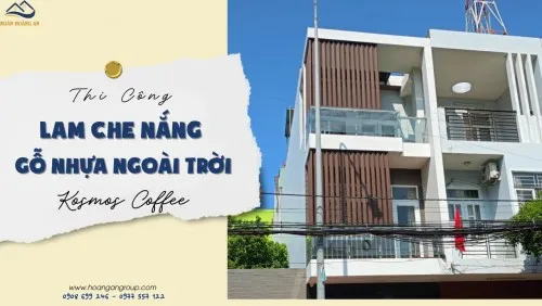 Thi Công Lam Che Nắng Gỗ Nhựa Ngoài Trời Kosmos 105x50 Tại Quận 12