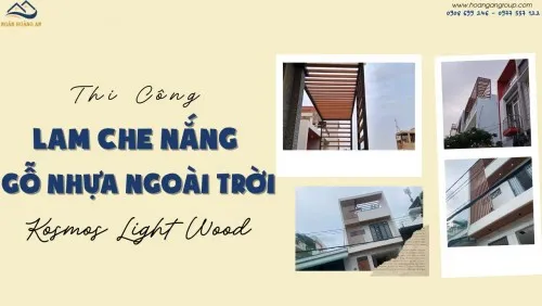 Thi Công Lam Che Nắng Gỗ Nhựa Ngoài Trời Tại Tân Bình TPHCM