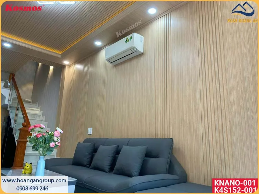 Công Trình Nano - Lam Sóng Tạo Điểm Nhấn Cho Phòng Khách