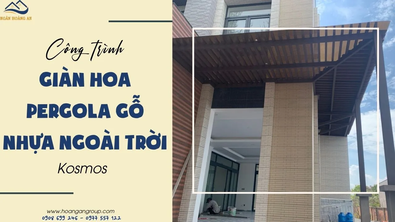 Thi Công Giàn Hoa Pergola Gỗ Nhựa Ngoài Trời Kosmos Tại Quận 12 TPHCM Thi Công Giàn Hoa Pergola Gỗ Nhựa Ngoài Trời Kosmos Tại Quận 12 TPHCM