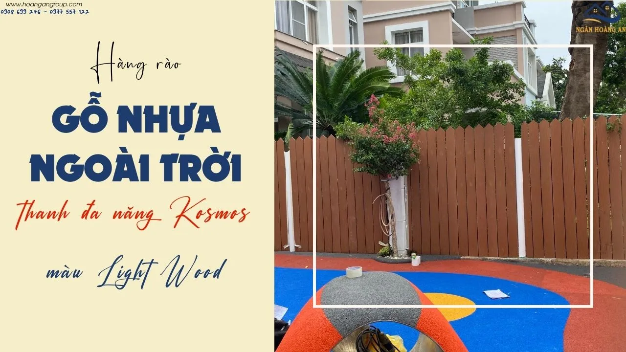 Thi Công Hàng Rào Gỗ Nhựa Ngoài Trời Kosmos Tại Quận 7 TPHCM