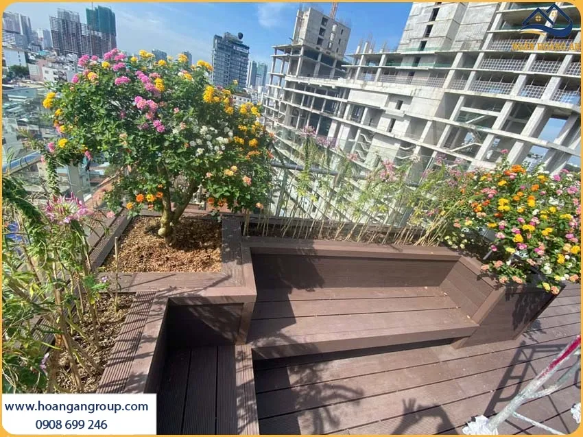 Sàn Gỗ Nhựa Ngoài Trời Vân Gỗ Tự Nhiên Sang Trọng Cho Khu Vườn Sàn Gỗ Nhựa Ngoài Trời Vân Gỗ Tự Nhiên Sang Trọng Cho Khu Vườn