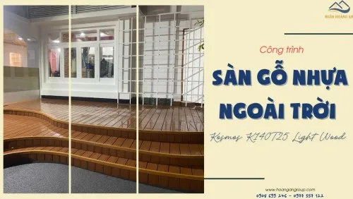 Thi Công Sàn Gỗ Nhựa Ngoài Trời Kosmos Chịu Nắng Mưa Tại Quận 7 TPHCM