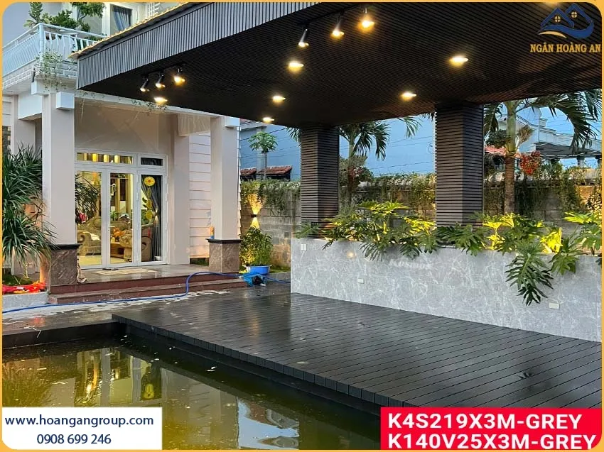 Không Gian Ngoại Thất Sang Trọng Khi Lắp Đặt Sàn Gỗ Nhựa Ngoài Trời