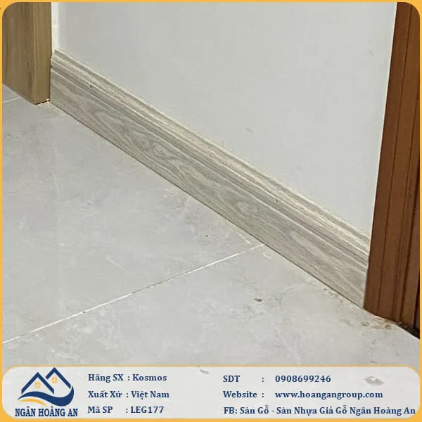 Công Trình Len Chân Tường Nhựa Giả Gỗ Kosmos LP177 Tại Bình Thạnh TPHCM Công Trình Len Chân Tường Nhựa Giả Gỗ Kosmos LP177 Tại Bình Thạnh TPHCM