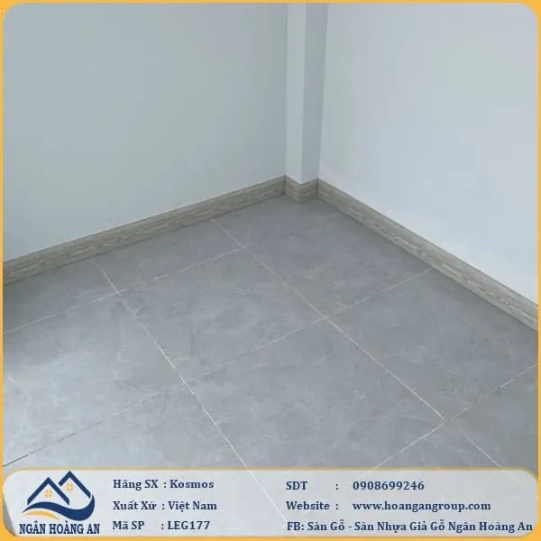 Thi Công Len Chân Tường Giả Gỗ Kosmos LEG177 Tại Quận Gò Vấp TPHCM