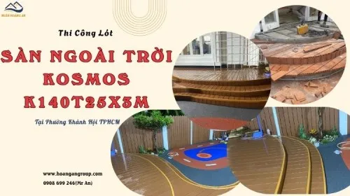 Lót Sàn Ngoài Trời Kosmos K140T25X3M Light Wood Phường Khánh Hội TPHCM