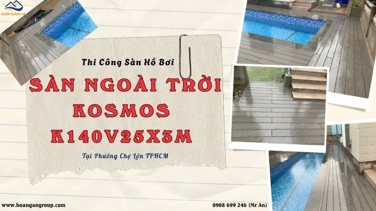 Thi Công Sàn Hồ Bơi Kosmos K140V25X3M Dark Grey Phường Chợ Lớn TPHCM