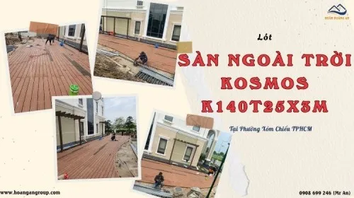 Lót Sàn Ngoài Trời Kosmos K140T25X3M Light Wood Phường Xóm Chiếu TPHCM