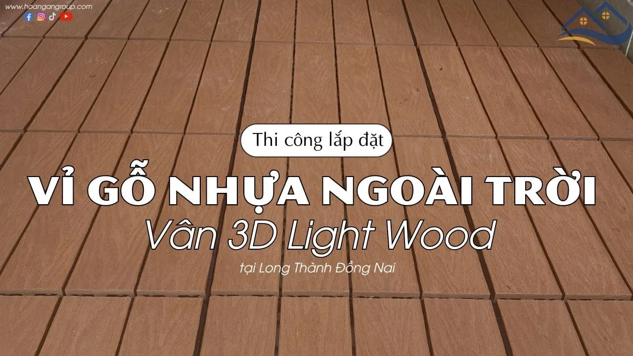 Lót Vỉ Gỗ Nhựa Ngoài Trời Kosmos 3D Light Wood Tại Long Thành Đồng Nai