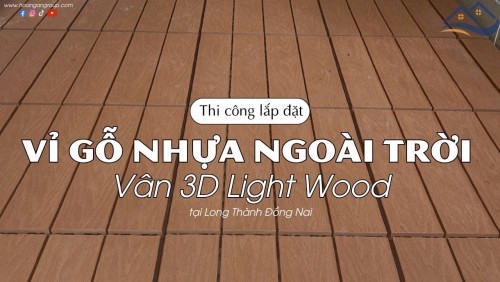 Lót Vỉ Gỗ Nhựa Ngoài Trời Kosmos 3D Light Wood Tại Long Thành Đồng Nai