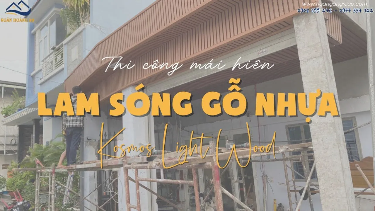 Thi Công Mái Hiên Gỗ Nhựa Ngoài Trời Kosmos Tại Bình Tân TPHCM