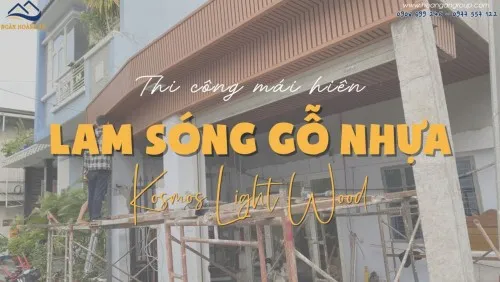 Thi Công Mái Hiên Gỗ Nhựa Ngoài Trời Kosmos Tại Bình Tân TPHCM