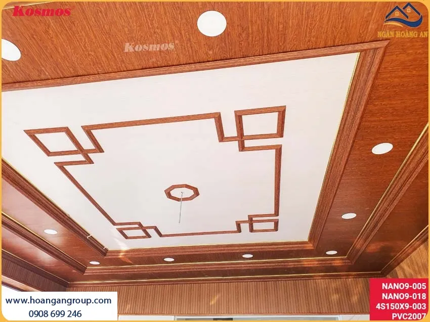 Thi Công Ốp Trần Giật Cấp Nhựa Giả Gỗ Chống Ẩm Mốc 100% Thi Công Ốp Trần Giật Cấp Nhựa Giả Gỗ Chống Ẩm Mốc 100%