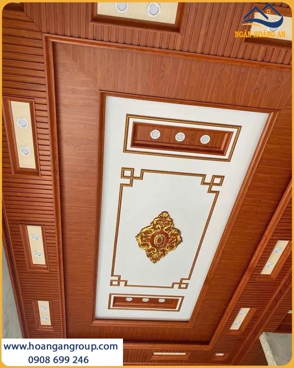 Căn Hộ Thi Công Ốp Trần Giật Cấp Nhựa Giả Gỗ Hiện Đại Căn Hộ Thi Công Ốp Trần Giật Cấp Nhựa Giả Gỗ Hiện Đại