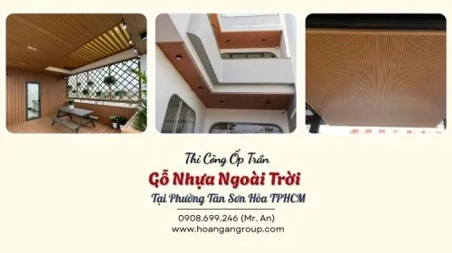 Thi Công Ốp Trần Gỗ Nhựa Ngoài Trời Tại Phường Tân Sơn Hòa TPHCM
