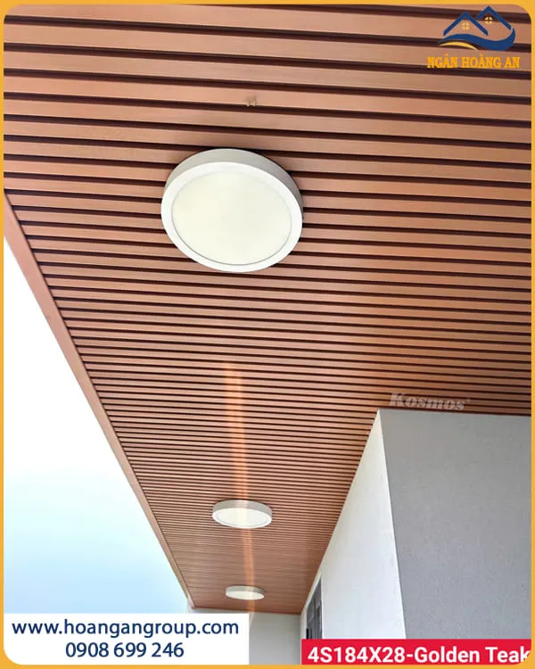 Thi Công Ốp Trần Gỗ Nhựa Phủ ASA Cho Trần Nhà