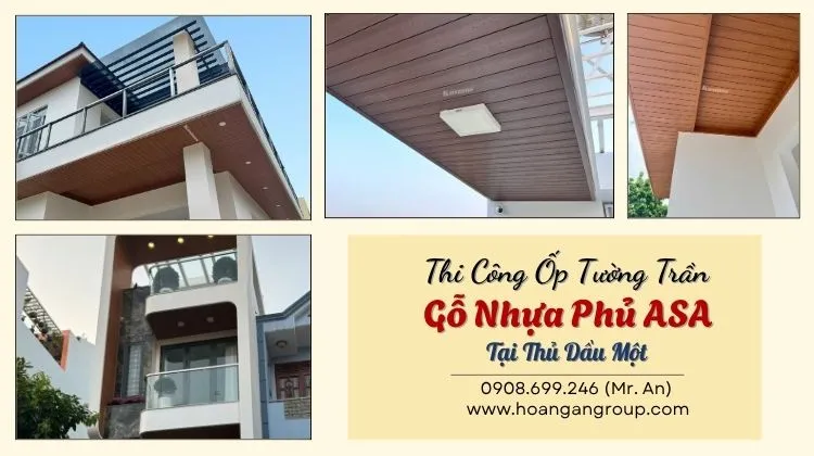 Thi Công Ốp Tường Trần Gỗ Nhựa Phủ ASA 