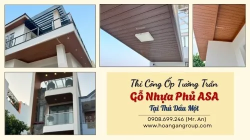 Thi Công Ốp Tường Trần Gỗ Nhựa Phủ ASA Tại Thủ Dầu Một Bình Dương