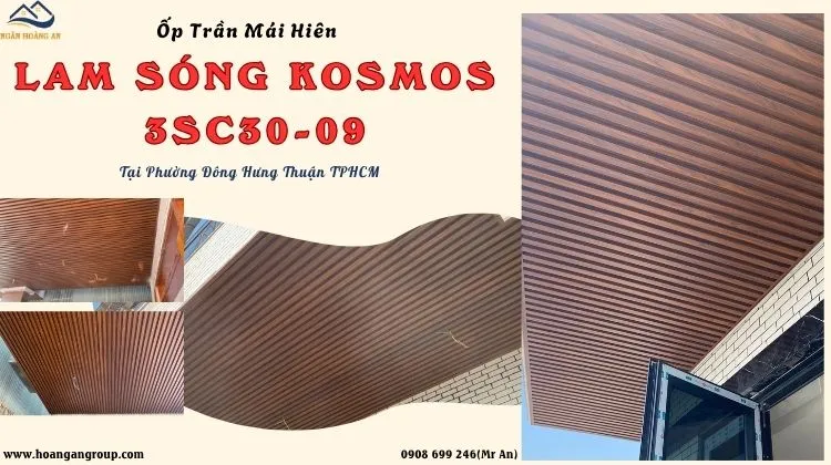 Ốp Trần Mái Hiên Lam Sóng Kosmos 3SC30-09 Phường Đông Hưng Thuận TPHCM Ốp Trần Mái Hiên Lam Sóng Kosmos 3SC30-09 Phường Đông Hưng Thuận TPHCM