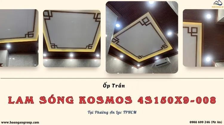 Ốp Trần Tấm Lam Sóng Kosmos 4S150X9-008 Tại Phường An Lạc TPHCM
