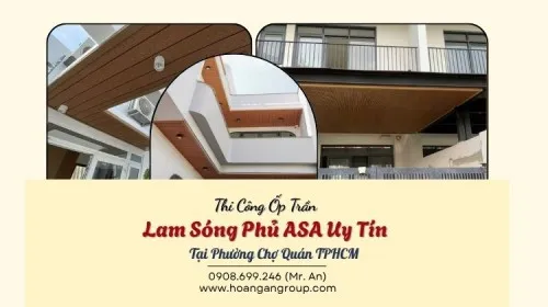Thi Công Ốp Trần Lam Sóng Phủ ASA Uy Tín Tại Phường Chợ Quán TPHCM