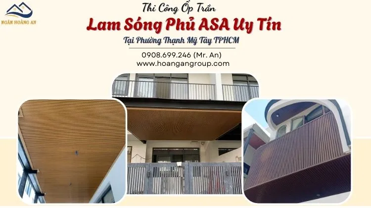 Thi Công Ốp Trần Lam Sóng Phủ ASA Uy Tín Tại Phường Thạnh Mỹ Tây TPHCM