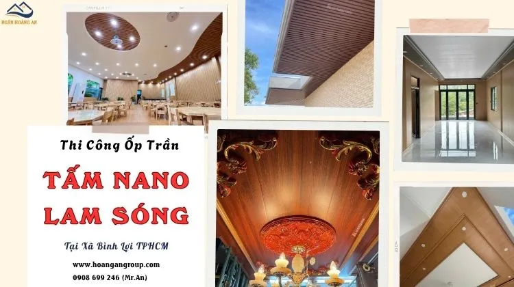 Thi Công Ốp Trần Nhựa Nano, Lam Sóng Chuyên Nghiệp Xã Bình Lợi TPHCM