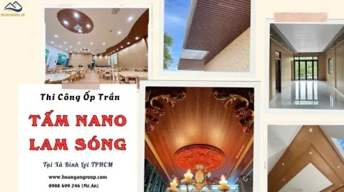 Thi Công Ốp Trần Nhựa Nano, Lam Sóng Chuyên Nghiệp Xã Bình Lợi TPHCM