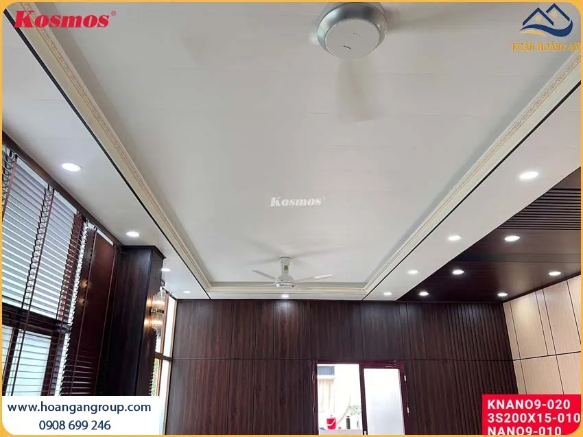 Trần Nhà Được Ốp Bởi Nano Nhựa Màu Trắng Độc Đáo, Chống Mối Mọt Trần Nhà Được Ốp Bởi Nano Nhựa Màu Trắng Độc Đáo, Chống Mối Mọt