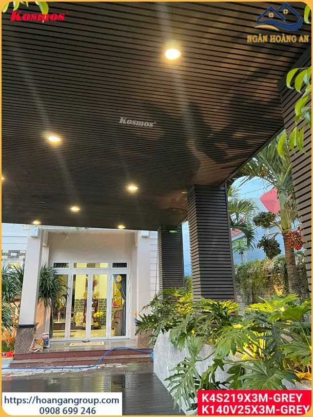 Thi Công Ốp Trần Sân Vườn Bằng Tấm Ốp Lam Sóng Tại Quận 5 TPHCM