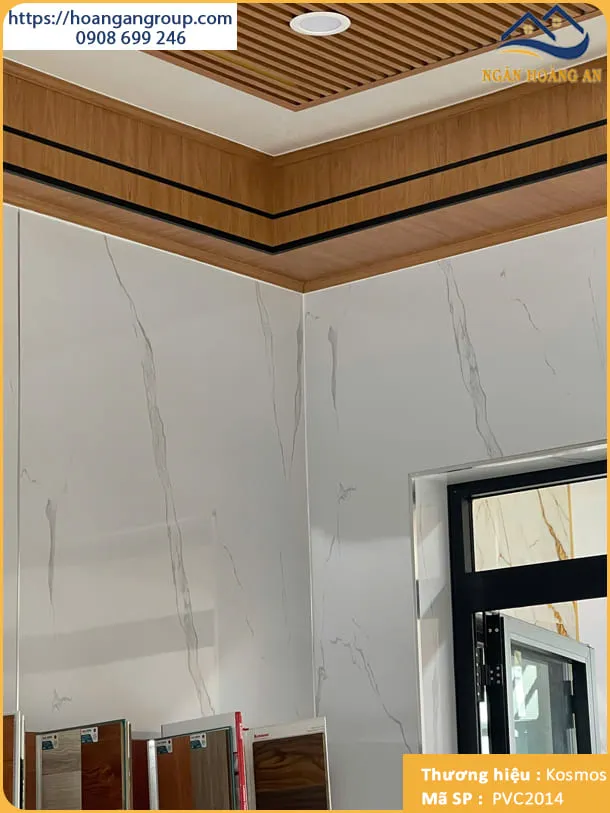 Thi Công Ốp Tường Bằng Tấm Nhựa PVC Giả Đá Kosmos Tại Long Thành Đồng Nai Thi Công Ốp Tường Bằng Tấm Nhựa PVC Giả Đá Kosmos Tại Long Thành Đồng Nai