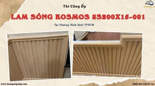 Thi Công Trần Lam Sóng Kosmos 3S200X15-001 Tại Phường Bình Quới TPHCM