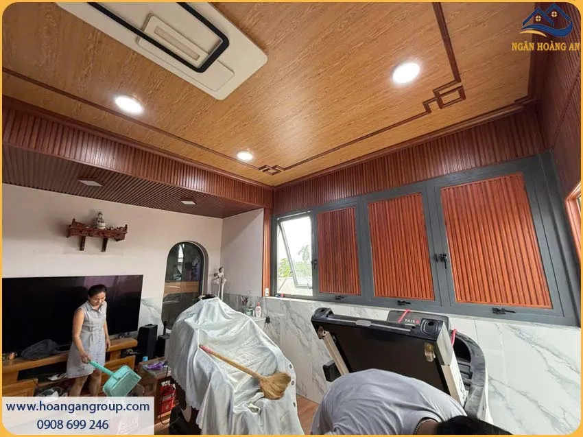 Thi Công Ốp Tường Lam Sóng Giả Gỗ Galawood Chuẩn Kỹ Thuật