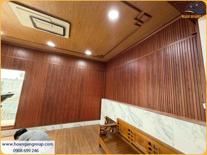 Hoàn Thiện Không Gian Với Ốp Tường Lam Sóng Galawood