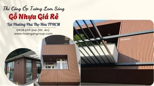 Thi Công Ốp Tường Lam Sóng Gỗ Nhựa Giá Rẻ Tại Phường Phú Thọ Hòa TPHCM