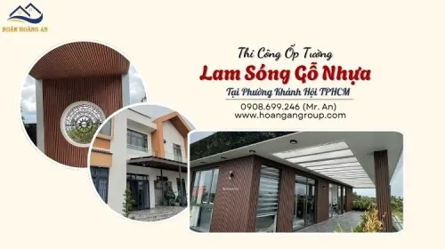 Thi Công Ốp Tường Lam Sóng Gỗ Nhựa Tại Phường Khánh Hội TPHCM
