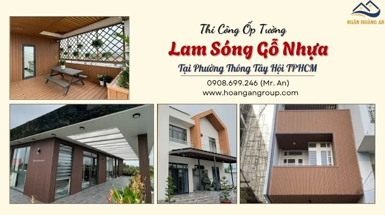 Thi Công Ốp Tường Lam Sóng Gỗ Nhựa Tại Phường Thông Tây Hội TPHCM