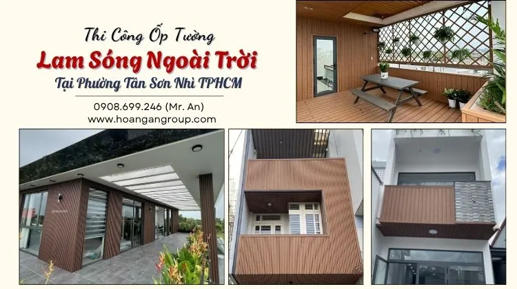 Thi Công Ốp Tường Lam Sóng Ngoài Trời Tại Phường Tân Sơn Nhì TPHCM