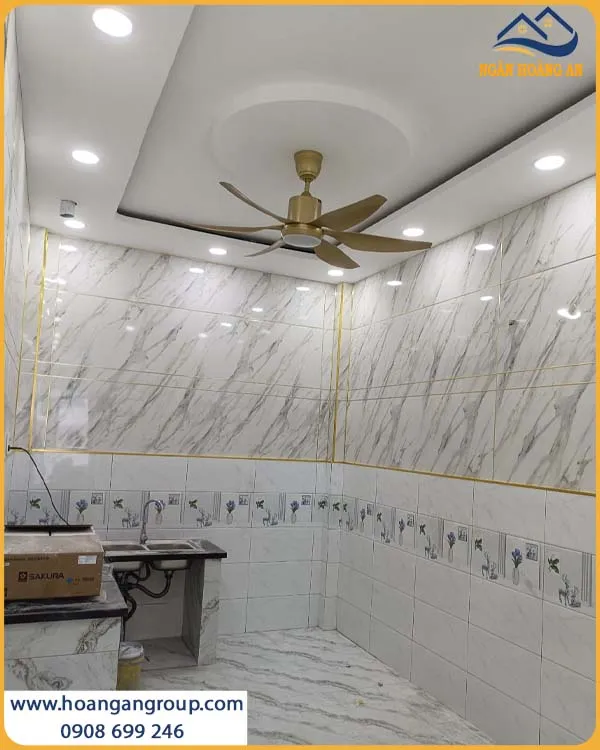 Thi Công Tấm PVC Giả Đá Hobiwood Không Bám Bụi, Dễ Lau Chùi