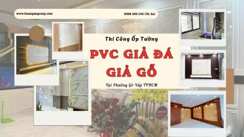 Thi Công Ốp Tường PVC Vân Đá, Vân Gỗ Chuyên Nghiệp Phường Gò Vấp TPHCM