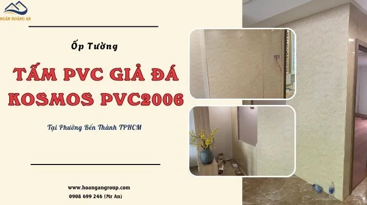 Ốp Tường Nhựa PVC Giả Đá Kosmos PVC2006 Tại Phường Bến Thành TPHCM Ốp Tường Nhựa PVC Giả Đá Kosmos PVC2006 Tại Phường Bến Thành TPHCM